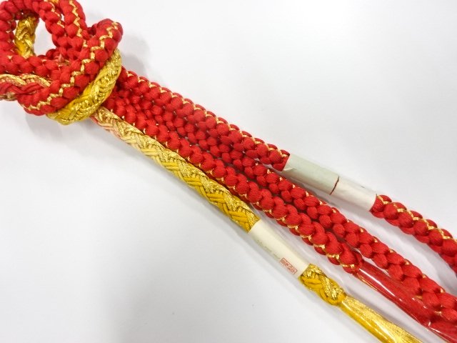 未使用品　正絹　手組帯締め